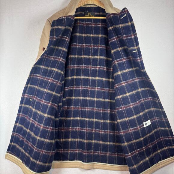 Vintage Zero King Men’s Wool Blend Coat Plaid Lining Granpacore sz 46 USA Made - Picture 7 of 11